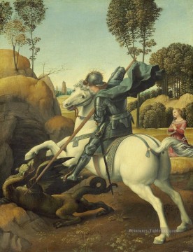 Raphaël œuvres - Saint Georges et le Dragon Renaissance Raphaël